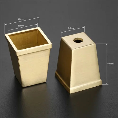 cache pot doré moderne lisse set pièces protection chaise table sécurité dorée