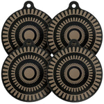 tapis protection silicone induction noir beige rayures moderne 25x22cm thermochromique