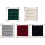 présentoir bijoux bois velours classique vert blanc rouge gris noir femmes