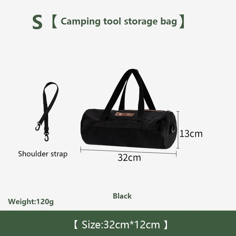 sac main khaki vert armée noir toile épaisse pratique robuste poignées amovibles campagne outils