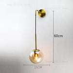 lampe murale moderne or transparent fixée mur ampoule led 220v 249lm 3ans garantie