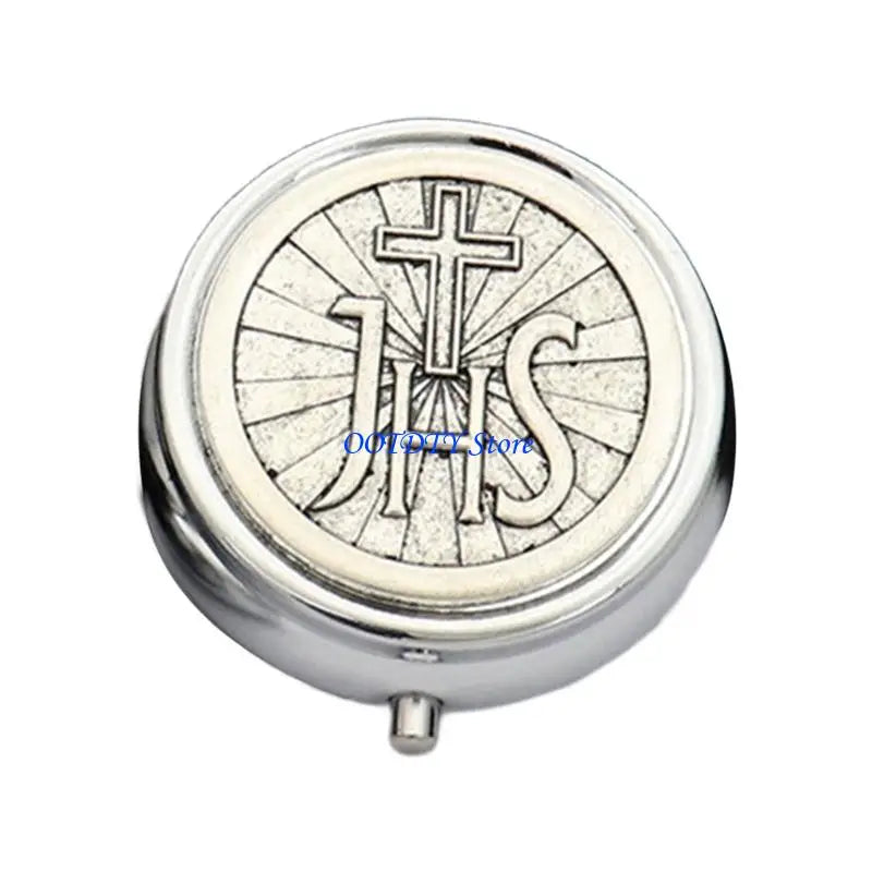 boîte bijoux religieuses classiques argentée bleue vis miroir intégré organisation bijoux spirituels illustrations textes