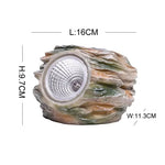 lampes extérieures rocheuses led naturelles décoratives patio jardin marron vert gris