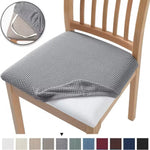 housses siège chaise jacquard extensible moderne gris marron noir lavables accueil minimaliste
