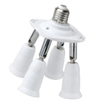 adaptateur led e27 blanc moderne vis splitter cable électrique fixations opaques