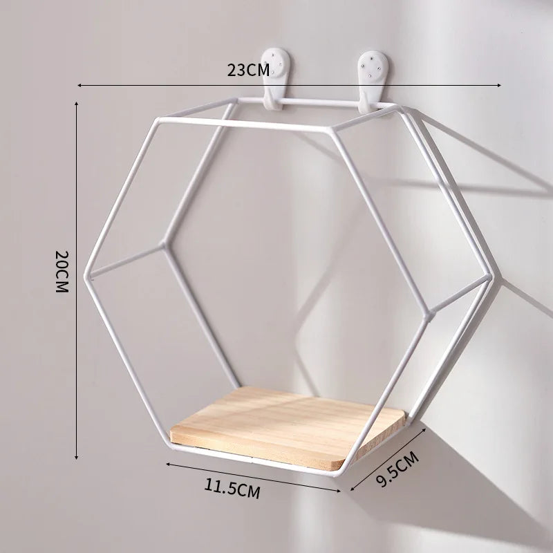 étagère murale hexagonale or moderne étagère murale noire métal étagère murale beige scandinave étagère