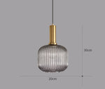 suspension lumineuse moderne vert rayures opacité câble noir chambre salon étude principal