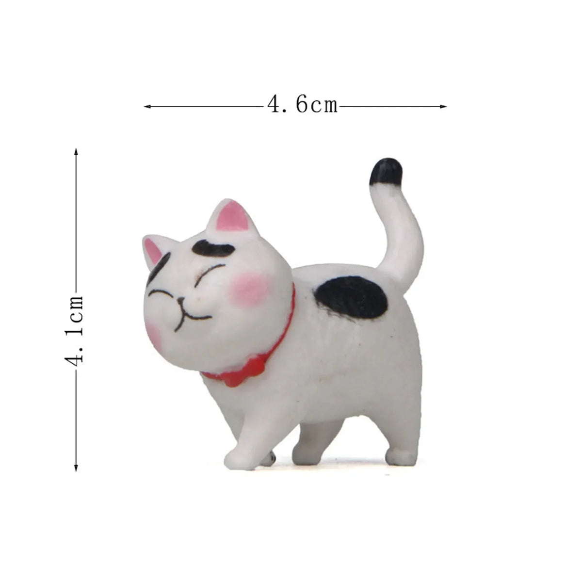 figurines chats cartoon mignon colliers gris noir blanc orange bébé animaux