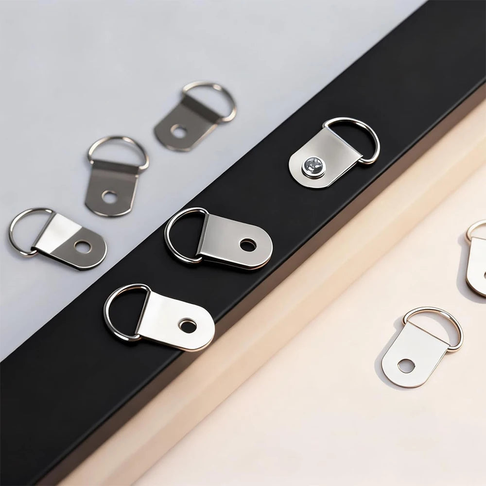 anneaux suspension cadres moderne argent doré noir rotation 180 vis électroplaqués solides durables
