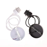 suspension lumineuse moderne noir blanc adhésif câble électrique douille disque fixation rond lisse