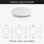 lampe led moderne blanc 23cm 30cm 36cm opaque surface flux lumineux