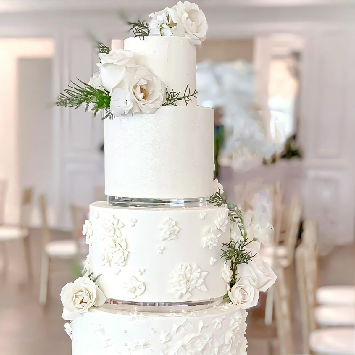 disque séparation gâteau transparent occasion mariage anniversaire moderne diamètre 10cm 12cm