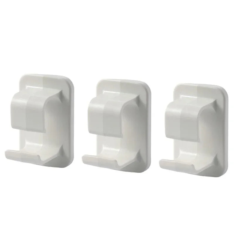 couvercle toilette blanc clips adhésifs pratique moderne salle bain rangement