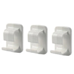 couvercle toilette blanc clips adhésifs pratique moderne salle bain rangement