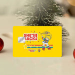 sticker carte crédit rainbow brite dessin animé adhésif réutilisable waterproof multicolore