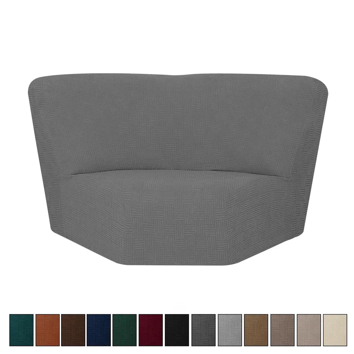 couvre siege angle marron rayures horizontales moderne elastique adhésif polyester jacquard machine linge automne