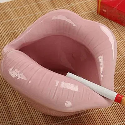 cendrier céramique rouge violet rose moderne brillant maison