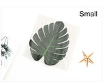 décoration intérieure feuilles vertes artificielles tropical veines naturelles 12 pièces pvc