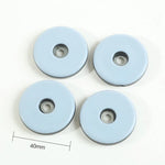protectors meubles pieds vis gris noir ronds pratiques utilitaires 25mm 40mm