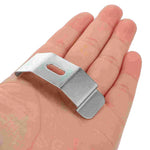 clips stores roulants argenté moderne fixation stores enrouleurs verticaux brackets blindes