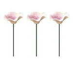 supports papillons artificiels fleurs simples modernes décoratifs tringles rose blanc jaune vert