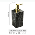 distributeur savon liquide marbre moderne noir blanc gris élégant salle bain