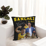 taies d'oreiller motif basket noir zip invisible moderne lit polyester coton pedro sanchez psoe