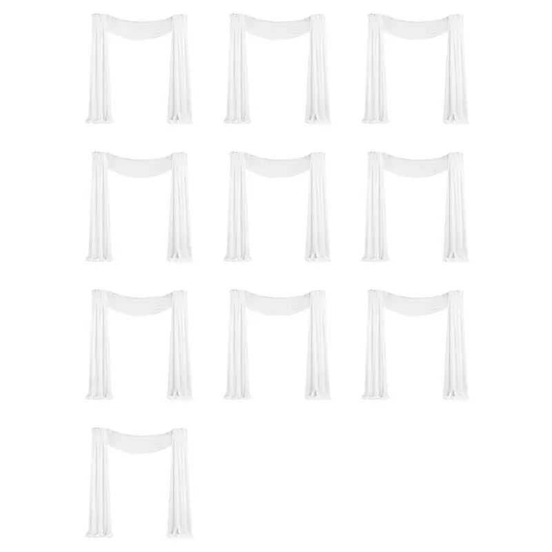 voiles décoratifs blancs soie léger ondulé transparents classiques événements cérémonies