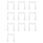 voiles décoratifs blancs soie léger ondulé transparents classiques événements cérémonies