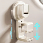 porte vasque blanc moderne succion sans trace cuisine salle bain rangement organisateur