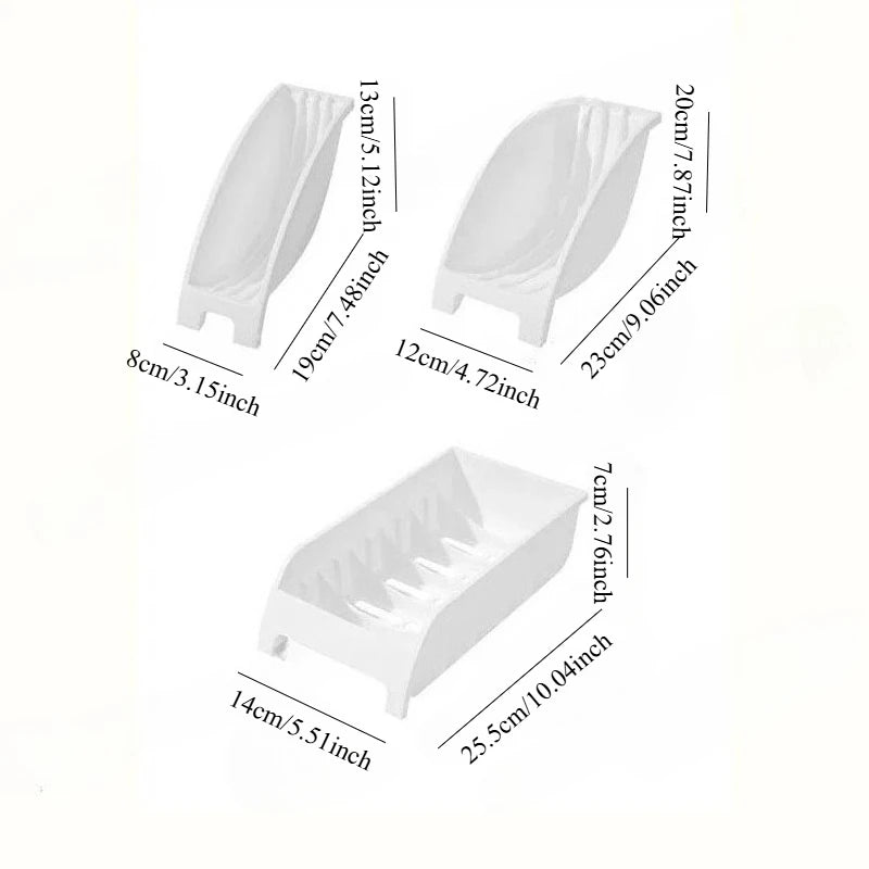 support assiettes blanc moderne grille multiple tailles cuisine rangement vaisselleReusablePlastiqueOrganisateurEtagèresPlacard