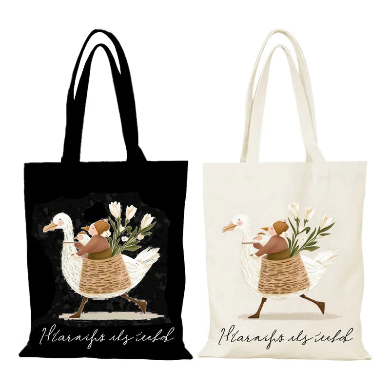 sac tissu imprimé animal tote bag femme sacs shopping tribal cartoon porte documents toile