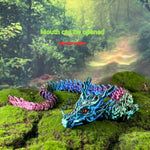 figurine dragon violet bleu vert brillante décoration fantaisie détaillée maison