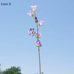 bouquet artificiel moderne violet blanc rose jaune mariage anniversaire intérieur decoration