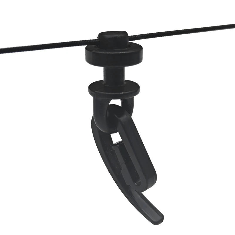 clips suspension noir tringle rideau polonais voies accessoires décoration intérieure moderne