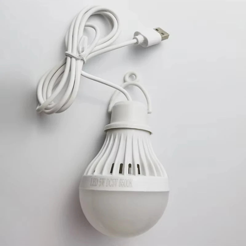 ampoule led blanc moderne usb secteur batterie rechargeable camping travail pêche barbecue