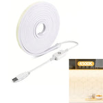 ruban led flexible blanc moderne adhésif interrupteur tactile 5v usb 39.3inch 59inch 78.7inch