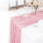 chemin table plissé décoratif élégant blanc rose vert salle manger maison