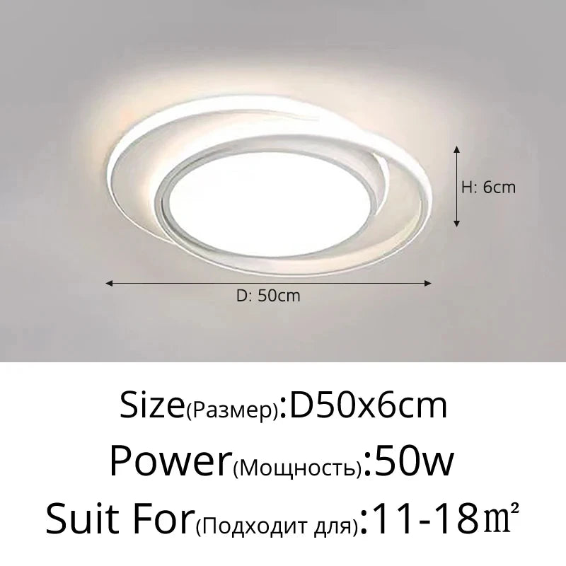 plafonnier led blanc contemporain moderne salon chambre opacité fixations invisible