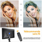 lampe led studio photo noir moderne réglable télécommande lcd