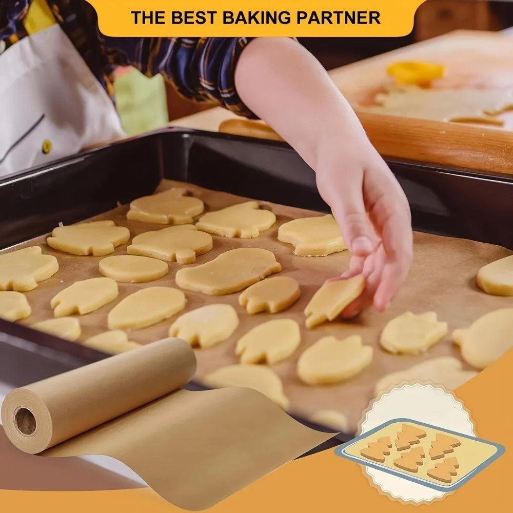 papier cuisson non adhésif marron clair 5m 10m 20m anti décharge grill four air