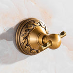 ensemble accessoires salle bain laiton antique porte serviette savon papier brosse doré classique