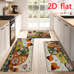 tapis imprimé chats fleurs multicolore moderne antidérapant salon entrée bain prière 60x40cm 80x50cm