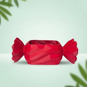 rangement multifonction cache candeles rouge geometrique moderne decor table salle bain ludique objet organisation