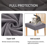 housses chaise velours moderne gris élasthanne polyester amovibles lavables anti poussière fauteuil mariage banquet
