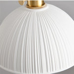 lampe suspendue moderne blanc doré rayures verticales interrupteur rotatif fixations salon chambre cuisine restaurant