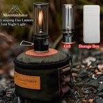 lanterne camping gaz verre transparent cuir marron pratique robuste poignée boîte rangement