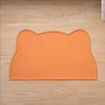 tapis alimentation animaux silicone antidérapant facile nettoyer résistant saleté protège fuite bord relevé moderne