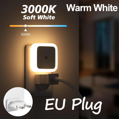 veilleuse nuit champignon jaune moderne prise murale led variable chambre enfant