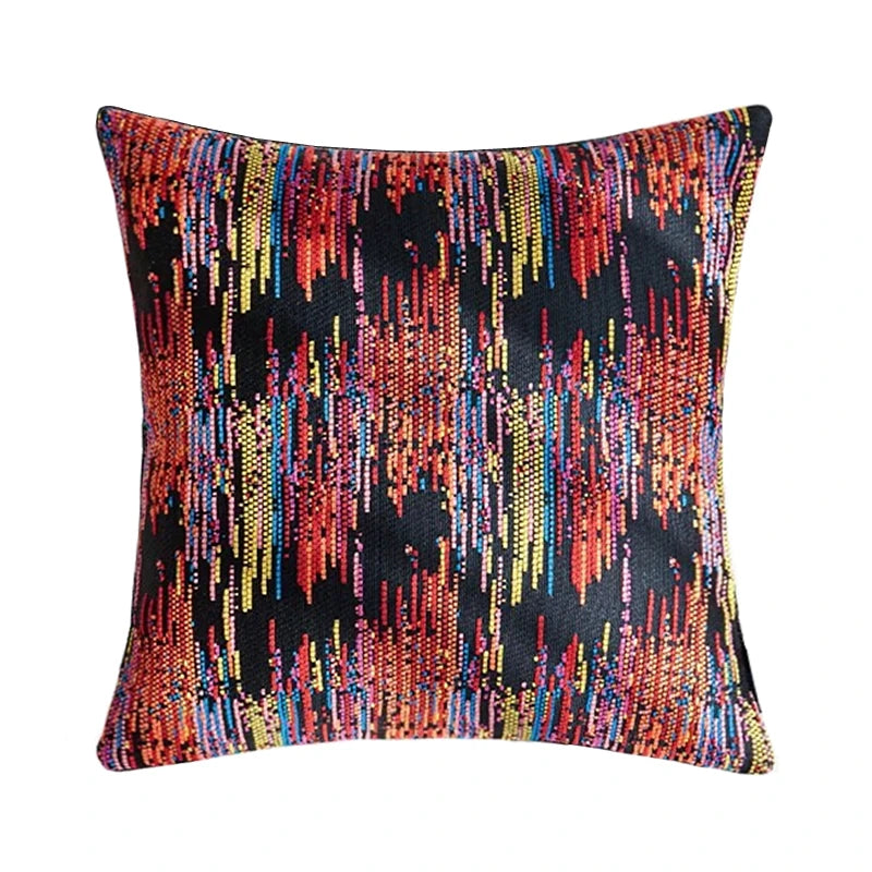 taie d'oreiller moderne colorées noir polyester rectangle sofa decorative chair bedding